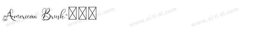 American Brush字体转换